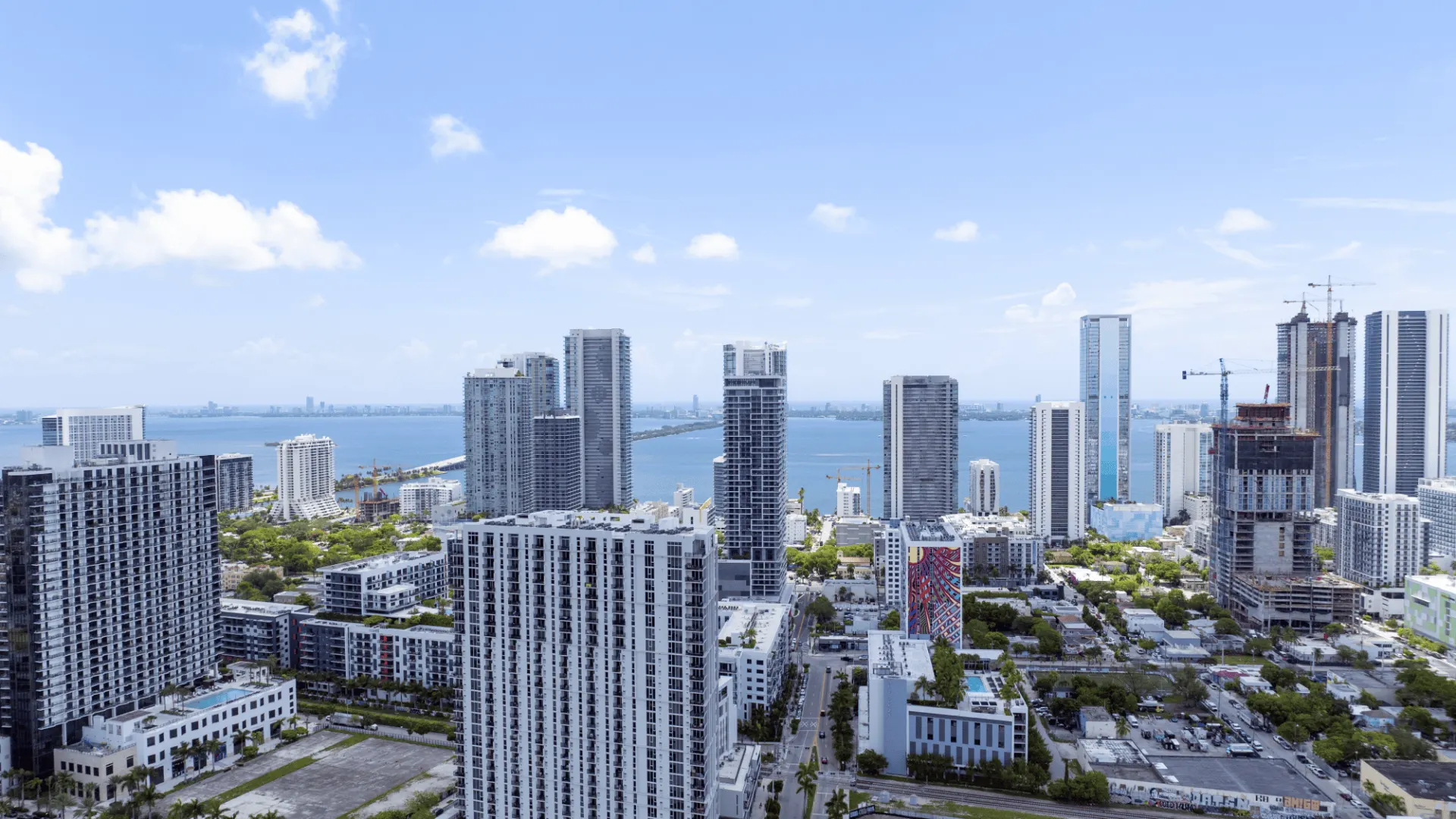Stunning aerial view showcasing our prime Midtown location
